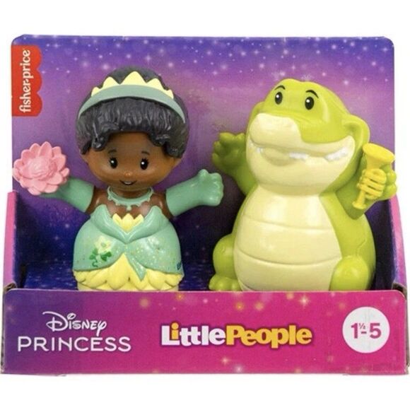 Fisher-Price Other - Fisher-Price Little People Disney Princess & Sidekick Figure Set TIANA & LOUISE
